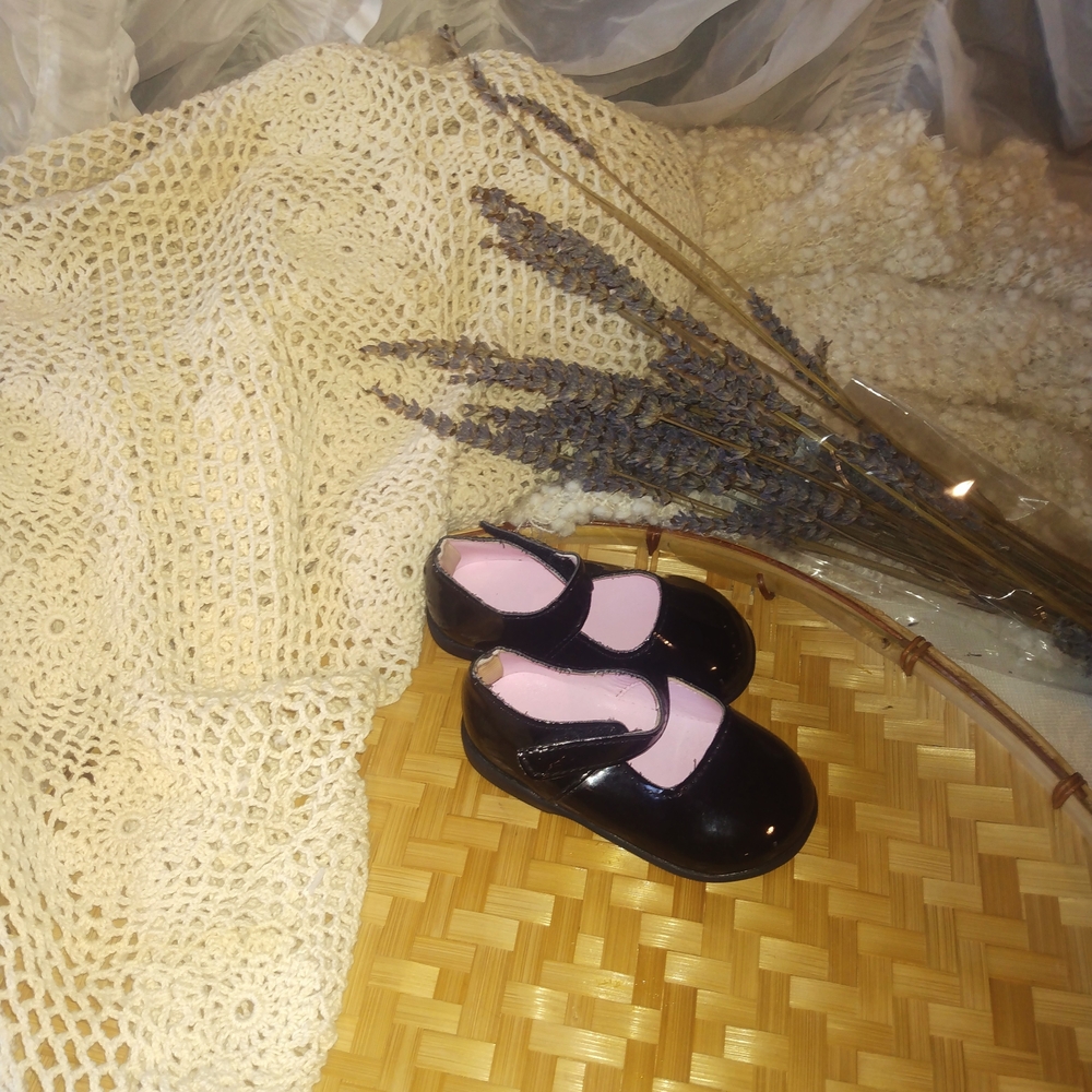 Charming Black Baby Shoes with Pink Highlights